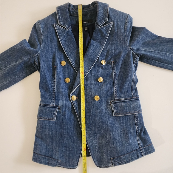 WHBM Denim Studio Blazer  Size 4 - Picture 12 of 13